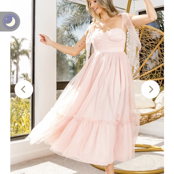 Bibi Pink Tulle Dress - Picture 4 of 8